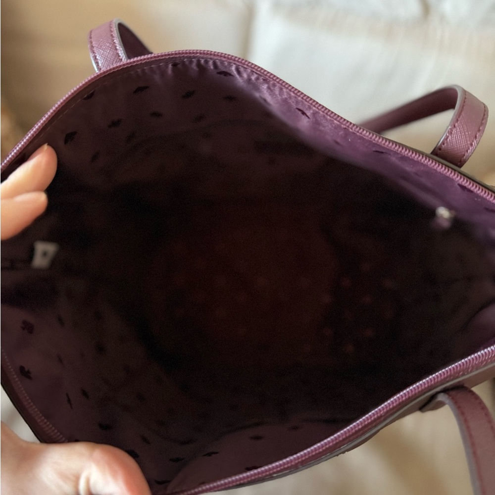 Kate Spade Burgundy and Pink Glitter Tote - Picture 6 of 7